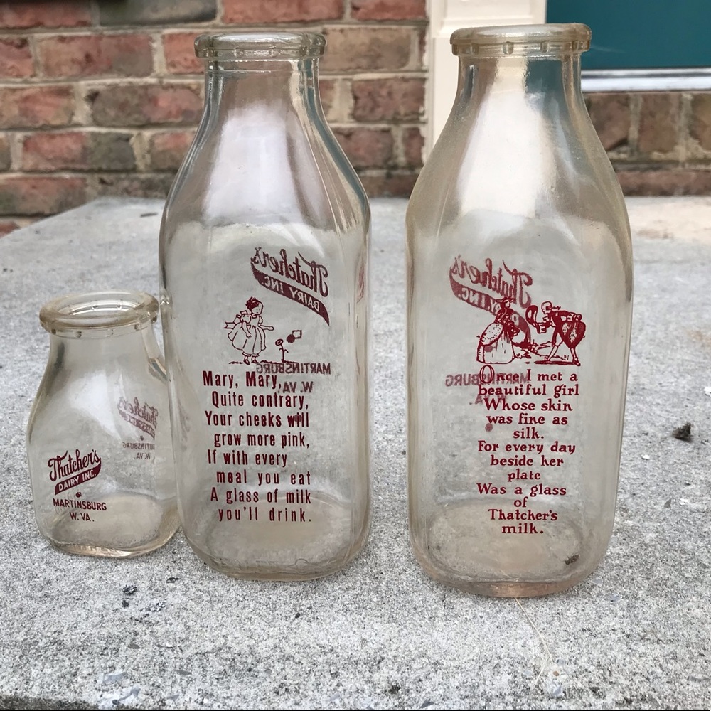 Thatchers Milk Jars early 1900’s